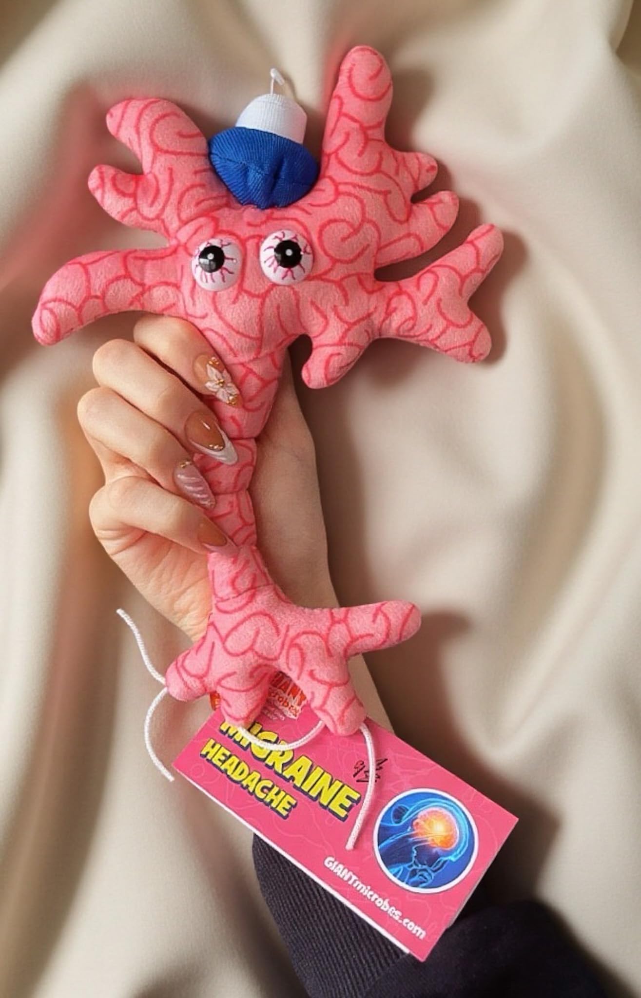 Amazon.com: GIANT MICROBES Migraine Plush, Headache Gifts